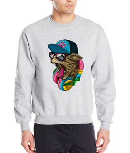 3D Printed Crazy DJ Cat Sweatshirts
