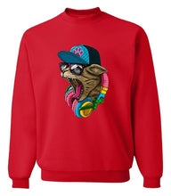 Load image into Gallery viewer, 3D Printed Crazy DJ Cat Sweatshirts