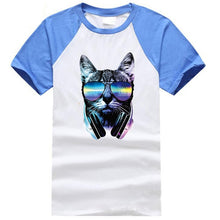 Load image into Gallery viewer, Men's Raglan DJ Cat T-shirt