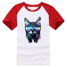 Load image into Gallery viewer, Men's Raglan DJ Cat T-shirt